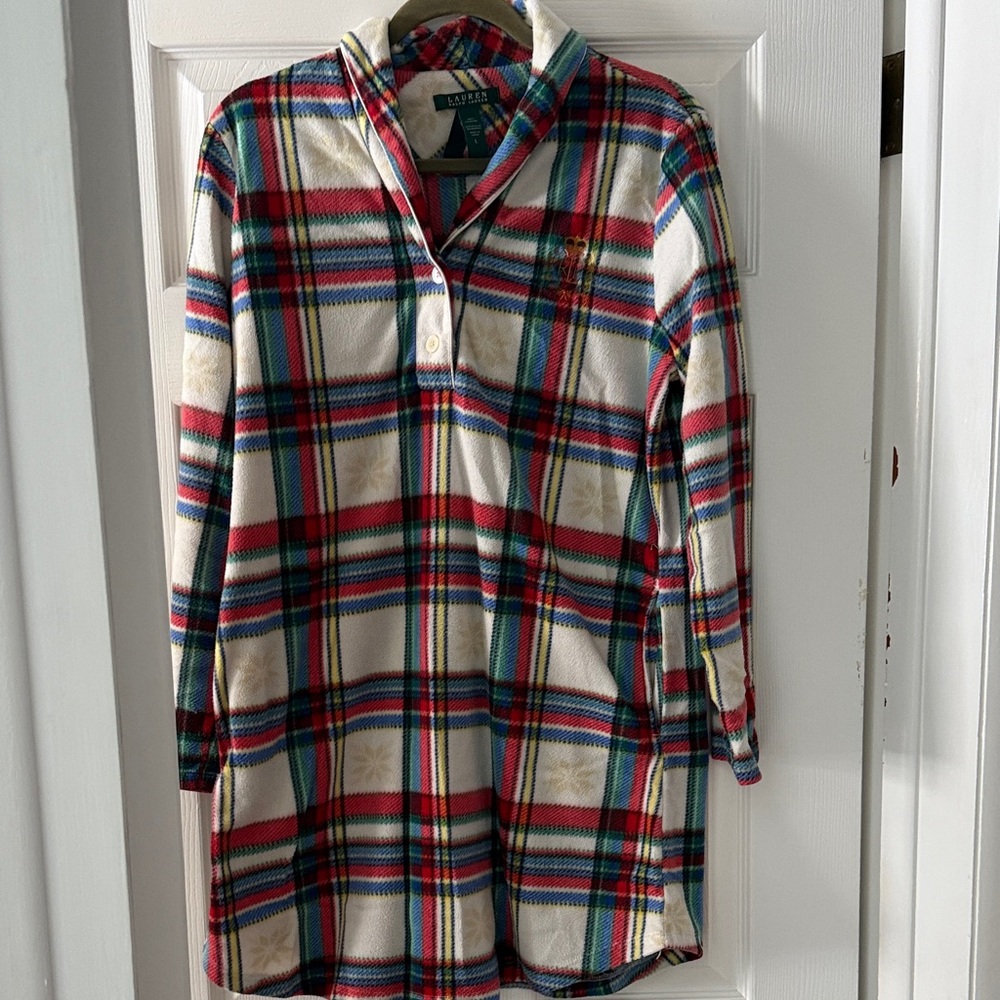Ralph Lauren Multicolor Fleece NightShirt